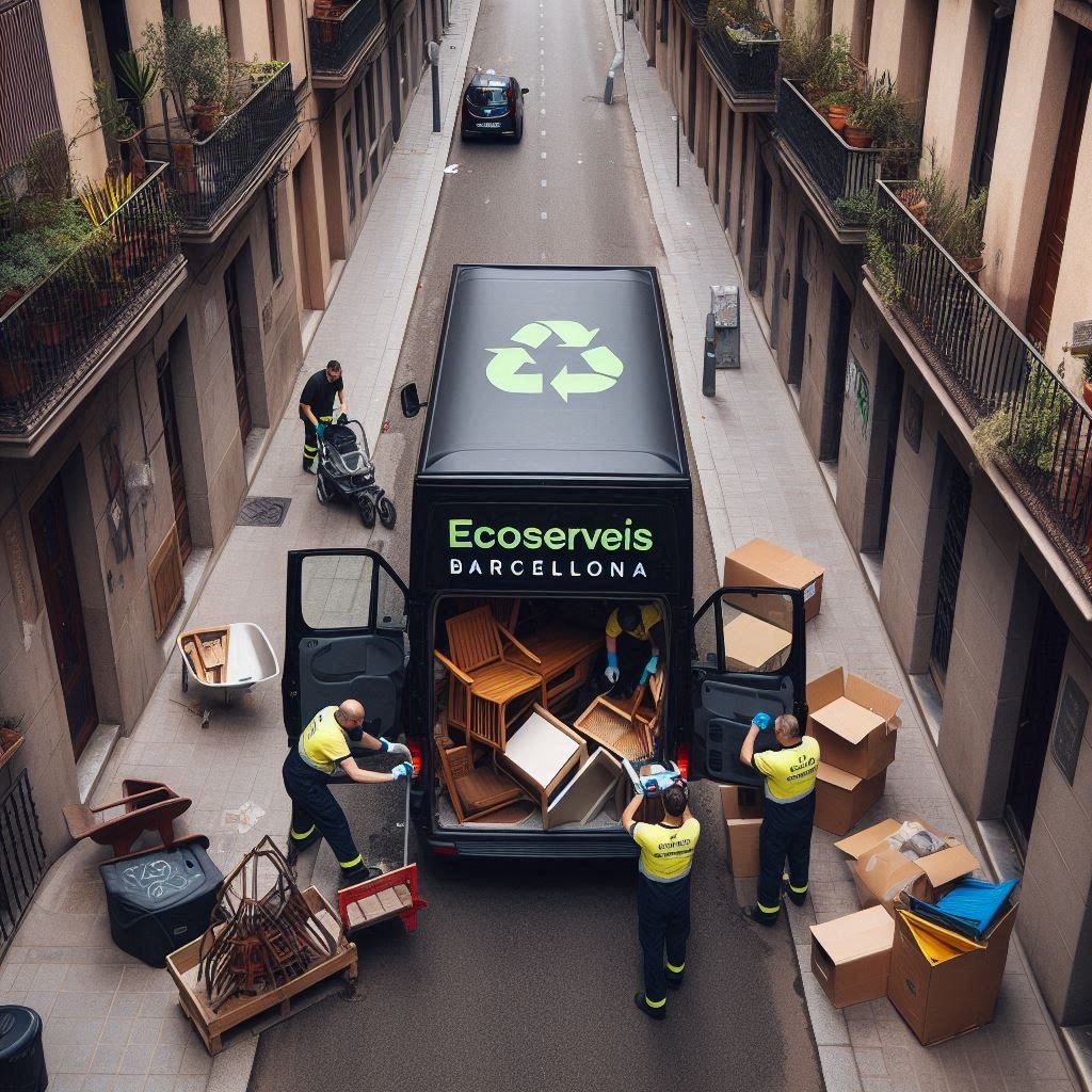 Retirada de bienes en locales comerciales en Sant Just Desvern con transporte y reciclaje